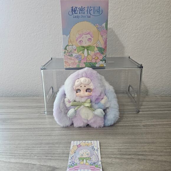 Lucky Deer Nai V2 Secret Garden Vinyl Plush Pendent OPENED CONFIRM Iris Purple - Picture 1 of 9